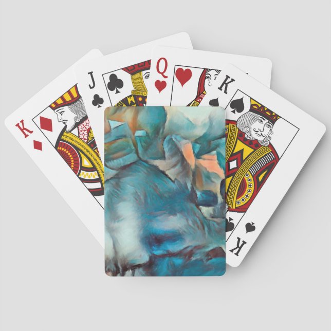 Bysantinska uppspelningskort för Abstrakt Casinokort (Baksidan)