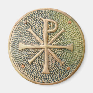 Bysantisk kor-symbol metall medallion historia anc magnet