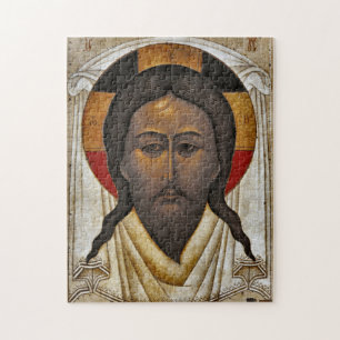 Bysantisk ortodox Christian Icon Pantocrator Pussel