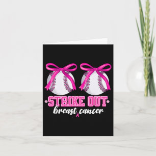 Bysbyll Breast Strejka ut Breast Cancer Awareness Kort
