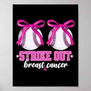 Bysbyll Breast Strejka ut Breast Cancer Awareness Poster