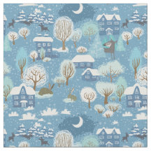 Byscen för vinternatt vintage