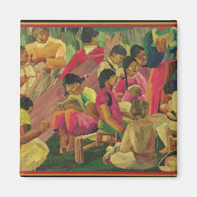 Byscen i Mexiko Magnet (Framsidan)