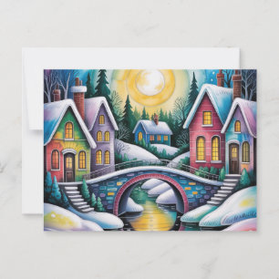 Byscen NAIVE ART Vykort