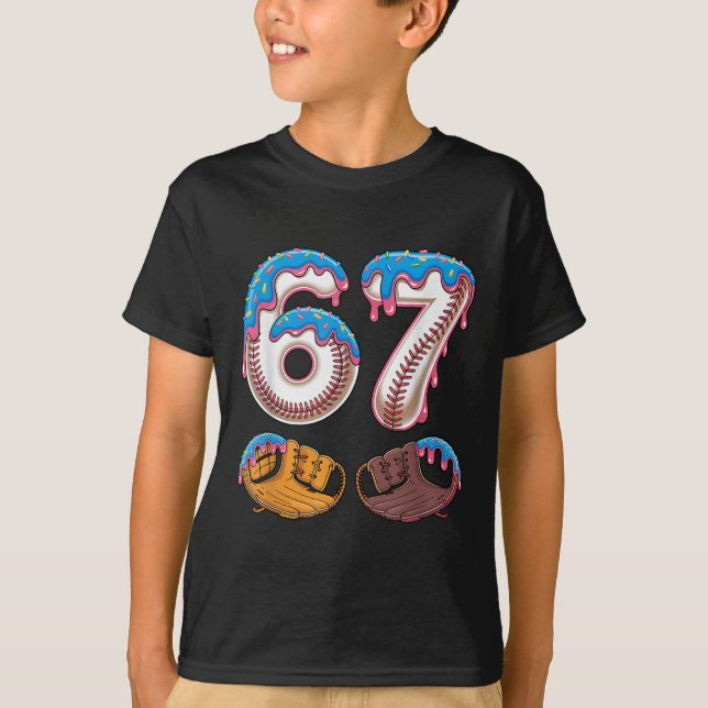 Bysebyll 67 - Glassdråpe 67 Meme Rollig Spelare  T Shirt (Framsida)