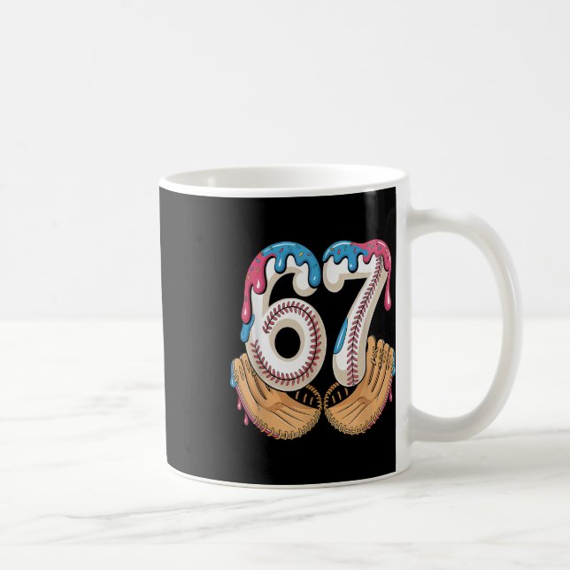 Bysebyll 67 - Ice Cream Drip 67 Meme Funny Player  Kaffemugg (Höger)
