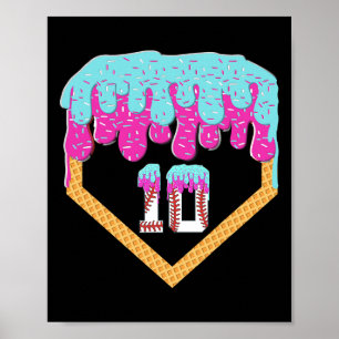 Bysebyll Drip 10 år gammal glass 10-årsdag Poster