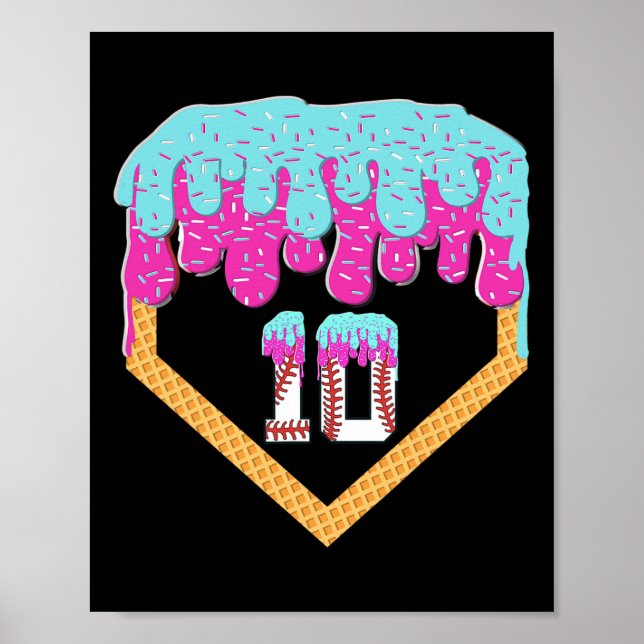 Bysebyll Drip 10 år gammal glass 10-årsdag Poster (Framsidan)