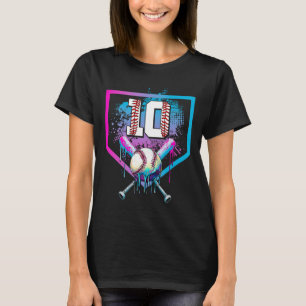Bysebyll Drip 10-års födelsedags Home Plate Pojke T Shirt