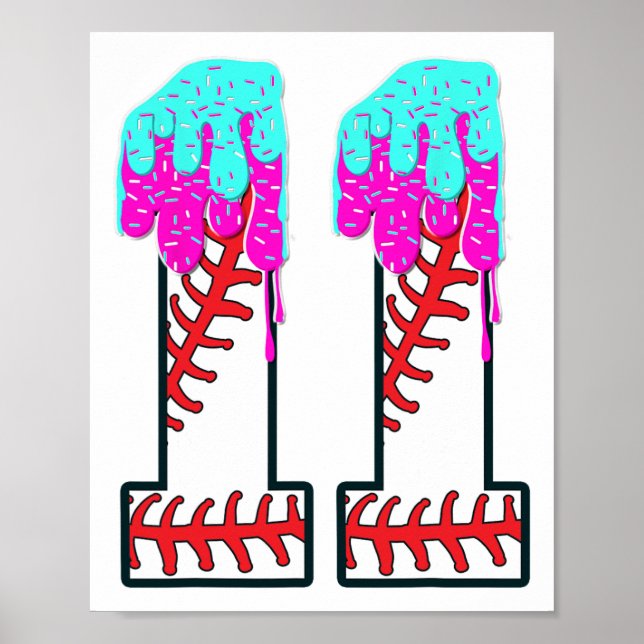 Bysebyll Drip 11 år gammal 11:e födelsedagspojke J Poster (Framsidan)