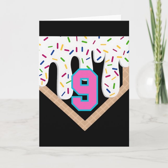 Bysebyll Drip 9-års Home Plate Pojkar Ungdom 9 Kort (Framsida)