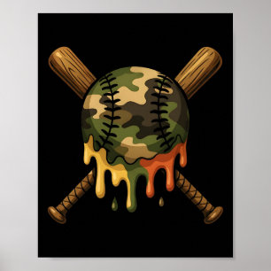 Bysebyll Drip Camo Bysebyll Byts Pojkar Sport Cool Poster