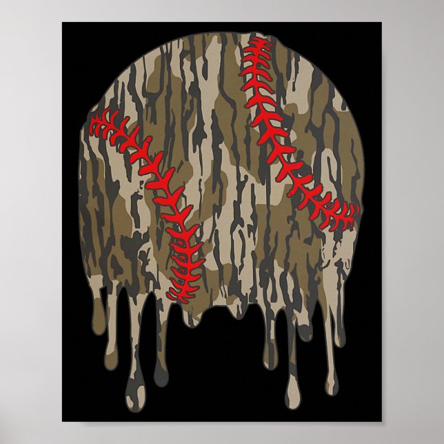 Bysebyll Drip Camo Pojkar Sport Cool Speldag  Poster (Framsidan)