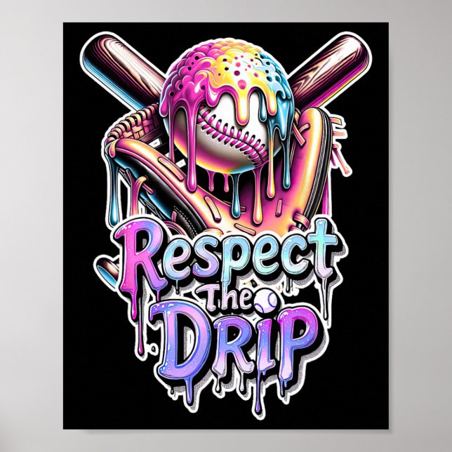 Bysebyll Drip Glass Strömmande Respekt För Drip  Poster (Framsidan)
