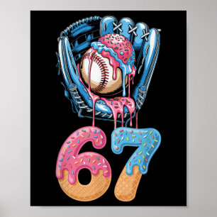 Bysebyll Drip Number 67 Spelare 67-årspresent Is C Poster