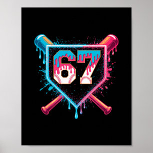 Bysebyll Glass Strömmande Glass Sex Sju Gen Alpha Poster