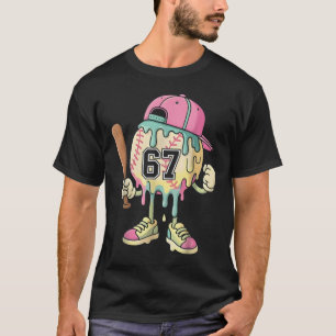 Bysebyll Glass Strömmar 67 Pojkar Och Flickor Byte T Shirt