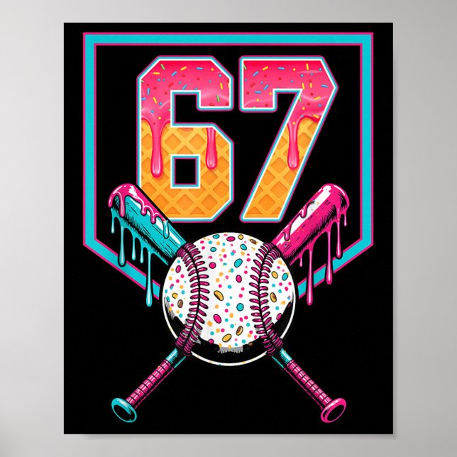 Bysebyll Glassigt Iskall Drip Nummer 67 Spelare 67 Poster (Framsidan)