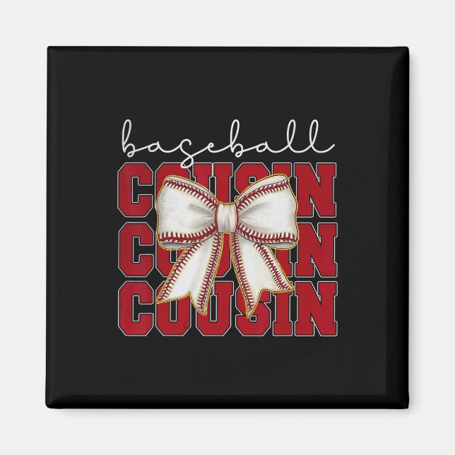 Bysebyll Kusin Coquette Bow Sport Lover Mothers D Magnet (Framsidan)