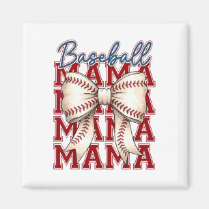 Bysebyll Mamma Coquette Bow Game Day Bysebyll Mamm Magnet