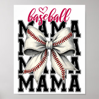 Bysebyll Mamma Coquette Bow Game Day Bysebyll Mamm Poster