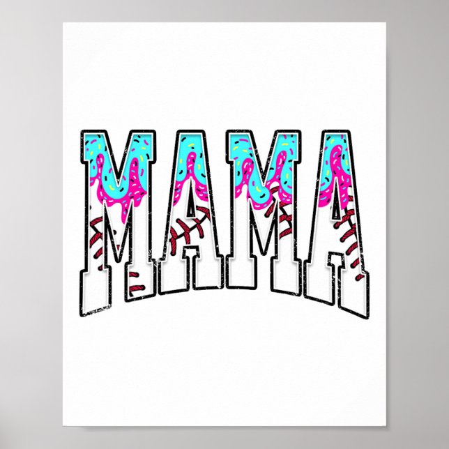Bysebyll Mamma Ice Cream Drift med Sprinkles Byseb Poster (Framsidan)