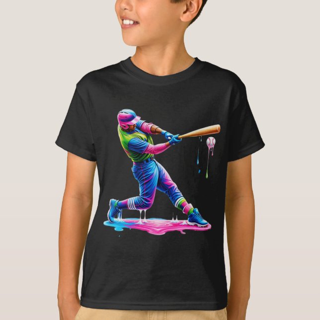 Bysebyll Player Drip Glass  T Shirt (Framsida)
