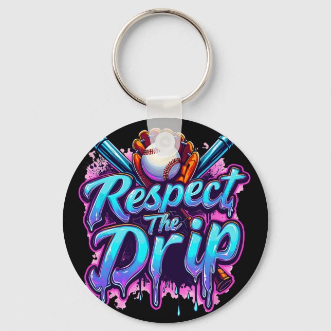 Bysebyll Respect Drip Pojkar Glass The Drip Yout Nyckelring (Framsida)