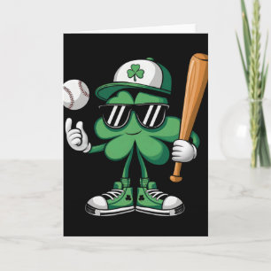 Bysebyll St Patricks Day Shamrock Sport Herr Pojka Kort