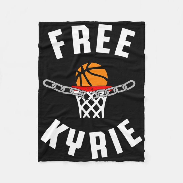 Bysketb Roligt om gratis Kyrie Free Tal Anti Censo Fleecefilt (Framsidan)