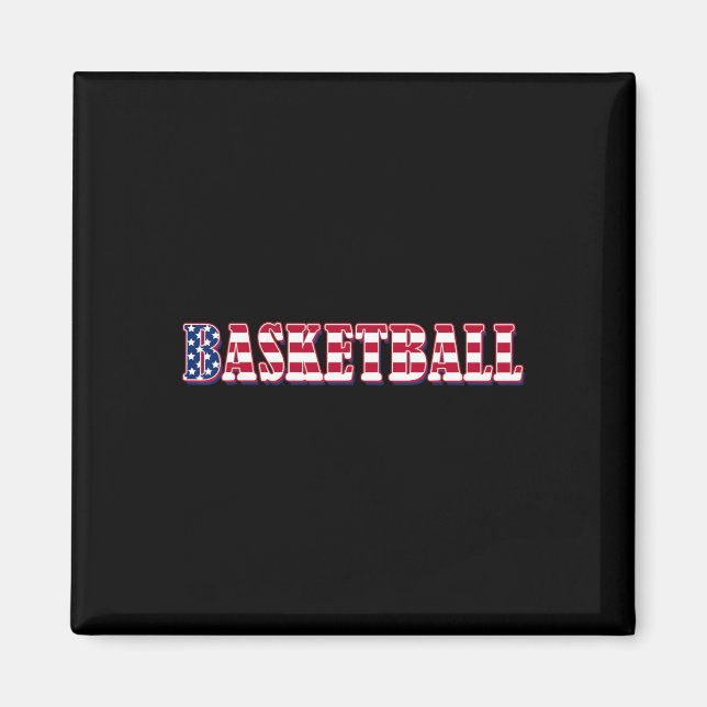 Bysketbyll American Flagga - Bysketbyll Magnet (Framsidan)