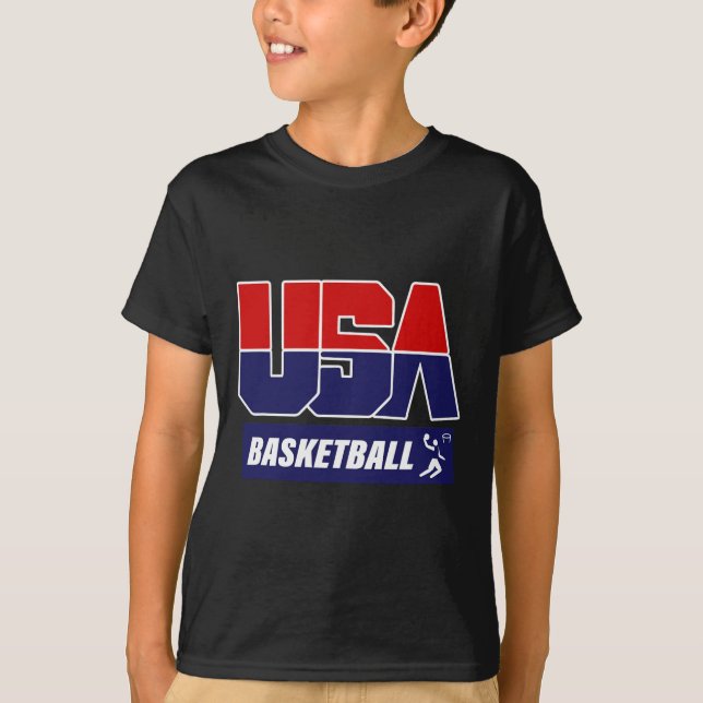 Bysketbyll Bbyll Player Usa T Shirt (Framsida)