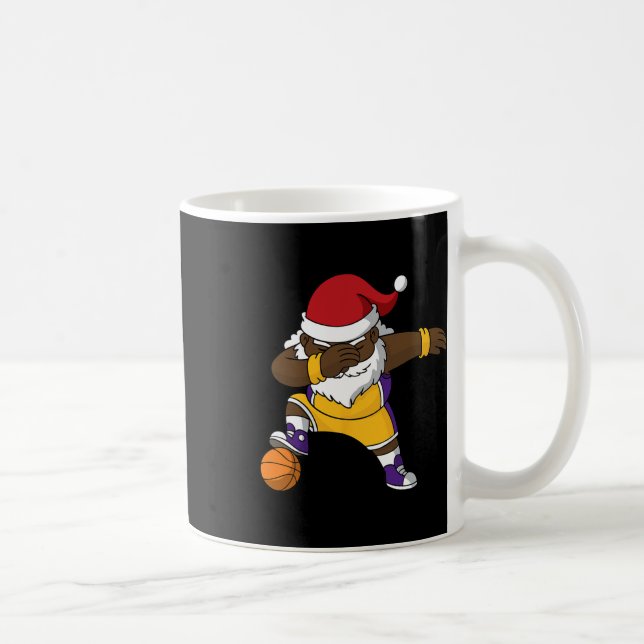 Bysketbyll Black Dabbing Jultomten African Ameri Kaffemugg (Höger)