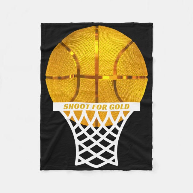 Bysketbyll Byll Ring Net MVP Player Award Slam Dun Fleecefilt (Framsidan)