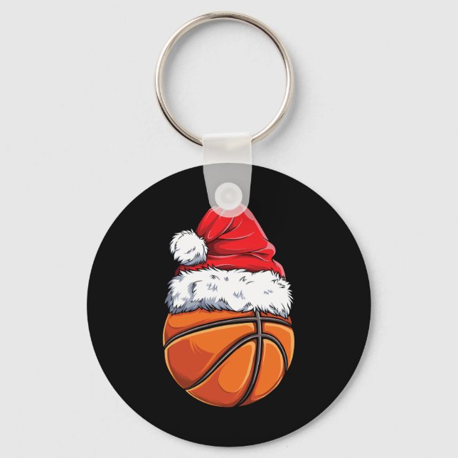 Bysketbyll Jul Byll Santa Hat Julafton Boys Manar Nyckelring (Framsida)