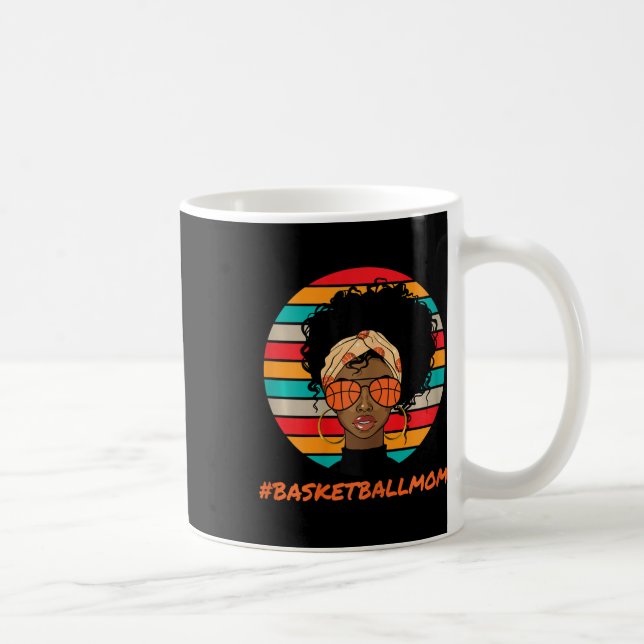Bysketbyll Mamma Black Women African Afro Kaffemugg (Höger)