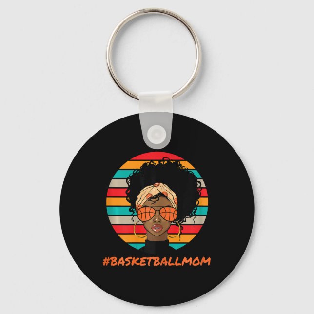 Bysketbyll Mamma Black Women African Afro Nyckelring (Framsida)