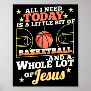 Bysketbyll och Jesus - Roligt Christian Bysketbyll Poster
