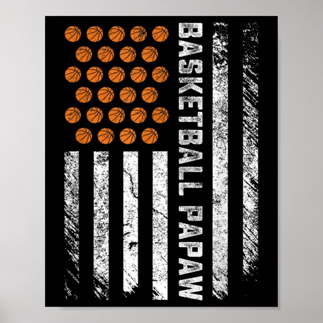Bysketbyll Papaw USA flagga Bysketbyll Player's Fa Poster (Framsidan)