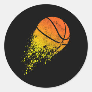 Bysketbyll Player Bbyll Sports Coach Fläkt Byller Runt Klistermärke