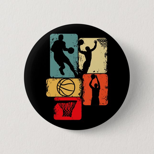 Bysketbyll Player Boys Kids Manar 1 Knapp (Framsida)