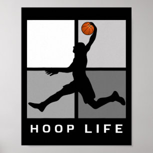 Bysketbyll Player Jumping Design Ring Life Poster