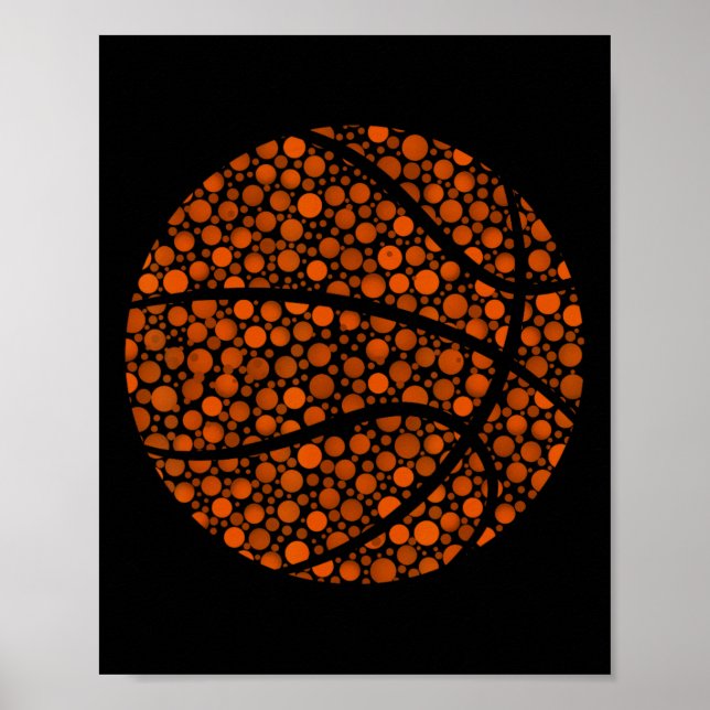Bysketbyll Polka Dot Mönster Lycklig Dot Day Älska Poster (Framsidan)