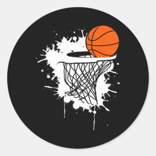 Bysketbyll S För manar Slam dunk Tonåringar Kids Y Runt Klistermärke