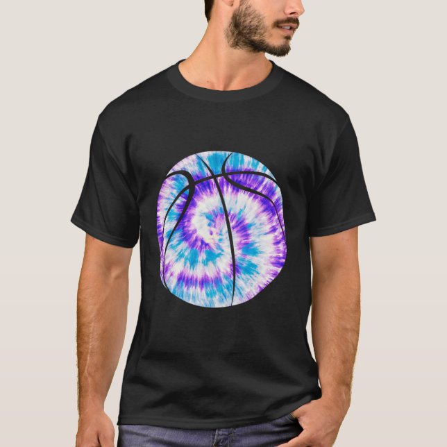 Bysketbyll Saker Attire Tie Dye for a Tonåring Gir T Shirt (Framsida)