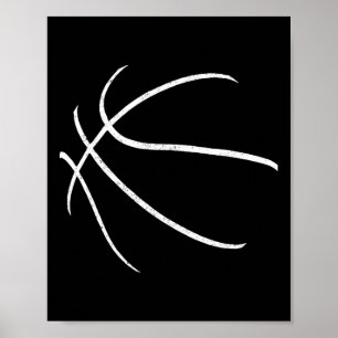 Bysketbyll Silhouette Bbyll Player Coach Sports by Poster