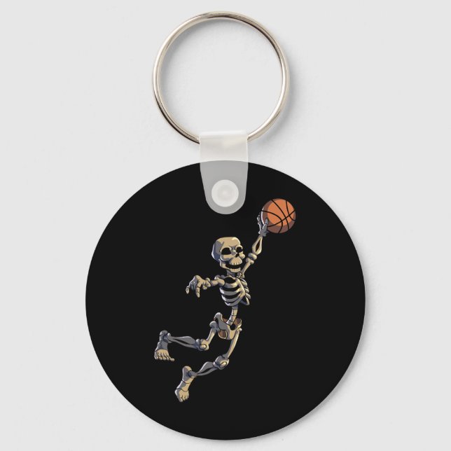 Bysketbyll Skeleton Halloween Manar Boys Bysketbyl Nyckelring (Framsida)