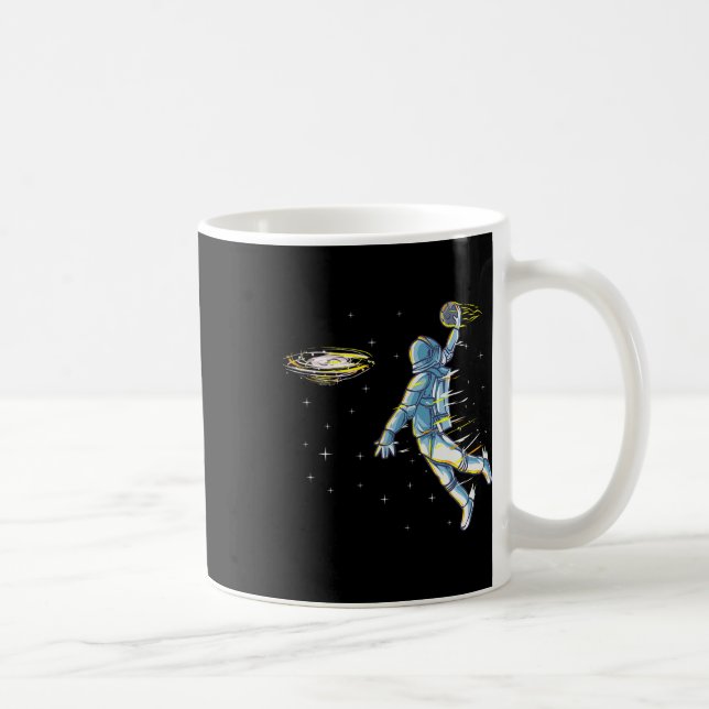Bysketbyll Space Astronaut Slam dunk Sylt Sports H Kaffemugg (Höger)