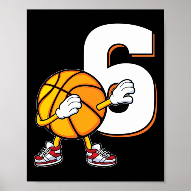 Bysketbyll-spelare i 6e som är 6 år gammal poster (Framsidan)