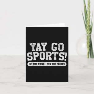 Bysketbyllaget för fotboll Roligt Yay Go-sport Kort